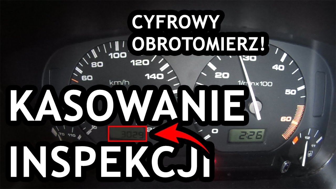 Kasowanie Inspekcji, Cyfrowy Obrotomierz Volkswagen Polo Classic 1.4 ...