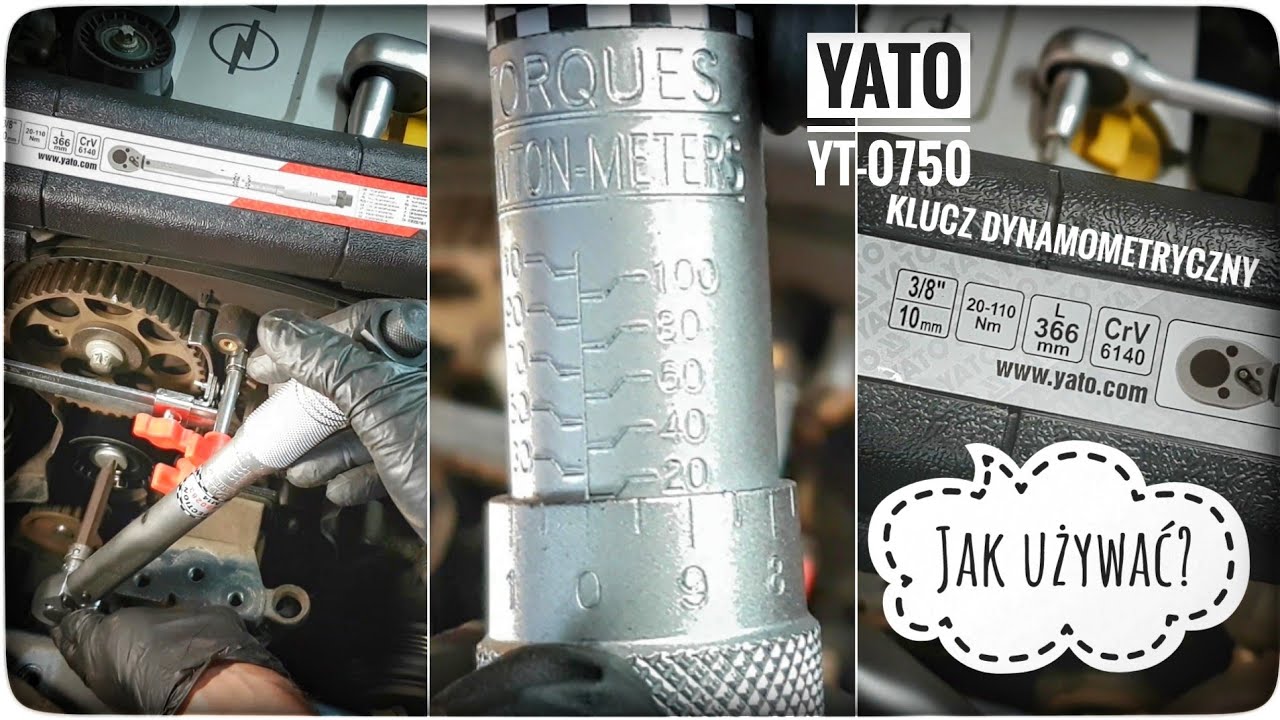 Jak używać klucz dynamometryczny? YATO YT-0750 torque wrench | ForumWiedzy
