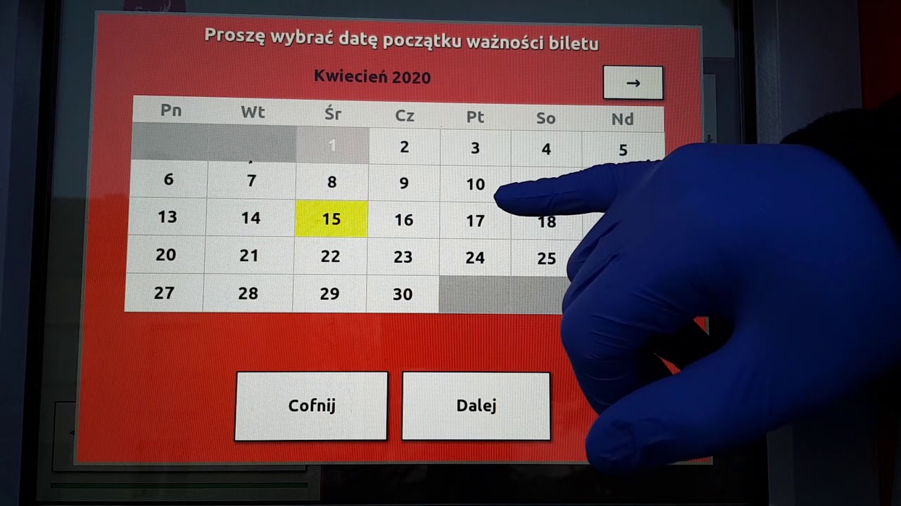 MZK Jelenia Góra - zakup biletu okresowego w biletomacie stacjonarnym na strefę miasta