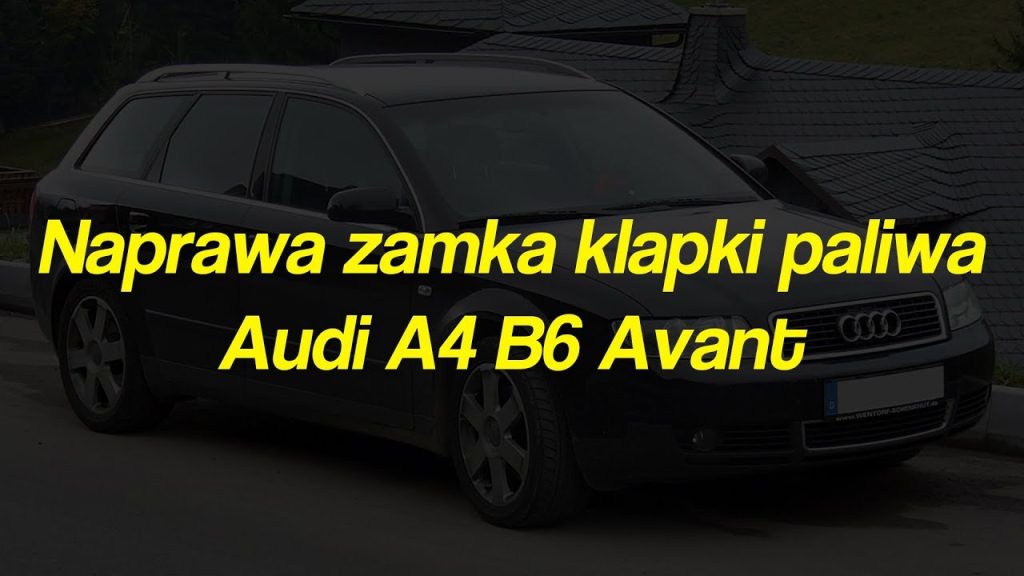 Naprawa zamka klapki paliwa (awaryjne otwieranie) Audi A4 B6 Avant