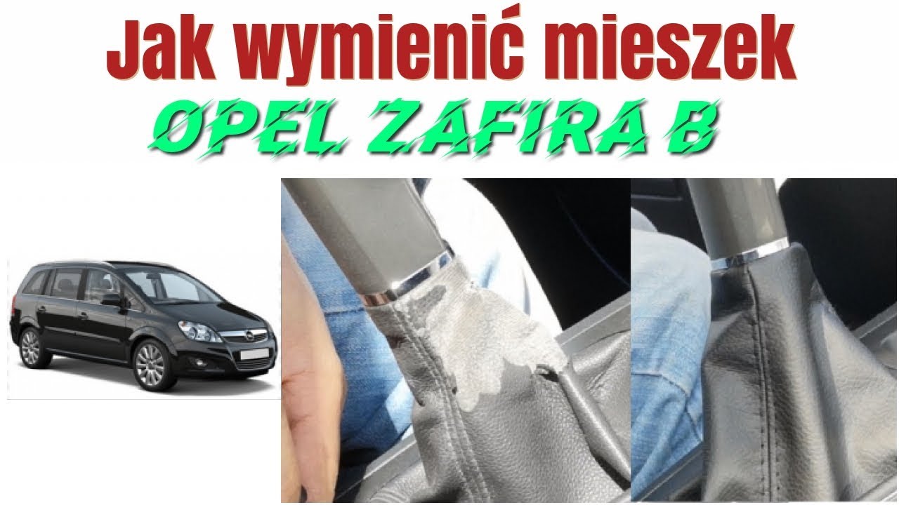 Opel Zafira B wymiana mieszka dźwigni zmiany biegów