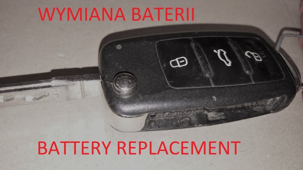 VW Wymiana baterii kluczyka starego typu